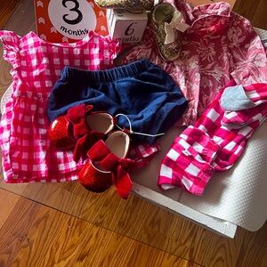 6 piece mix and match 3-6 mo baby girl